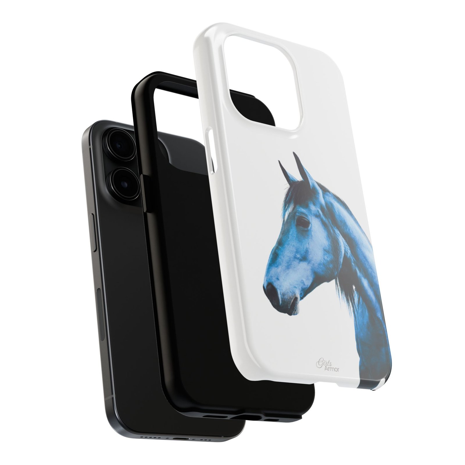 Majestic Blue Horse Tough Phone Case - Image 52