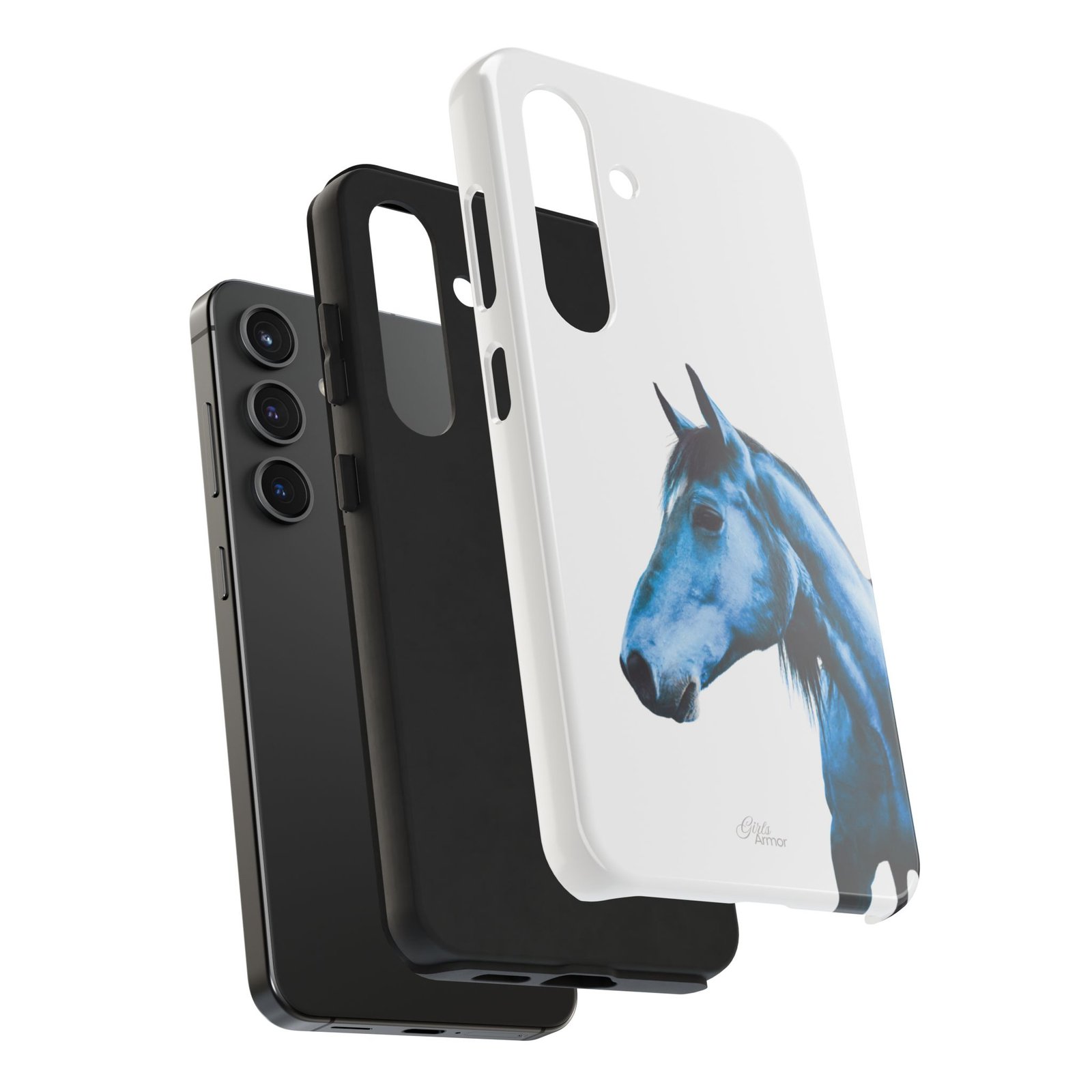 Majestic Blue Horse Tough Phone Case - Image 64