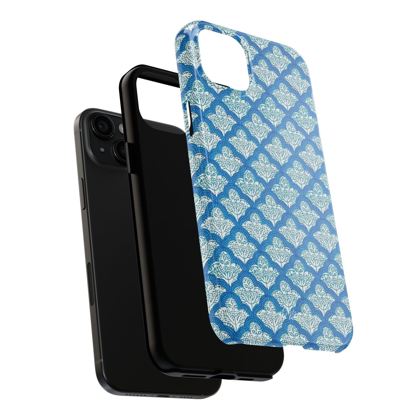 Blue and white phone case - Image 68