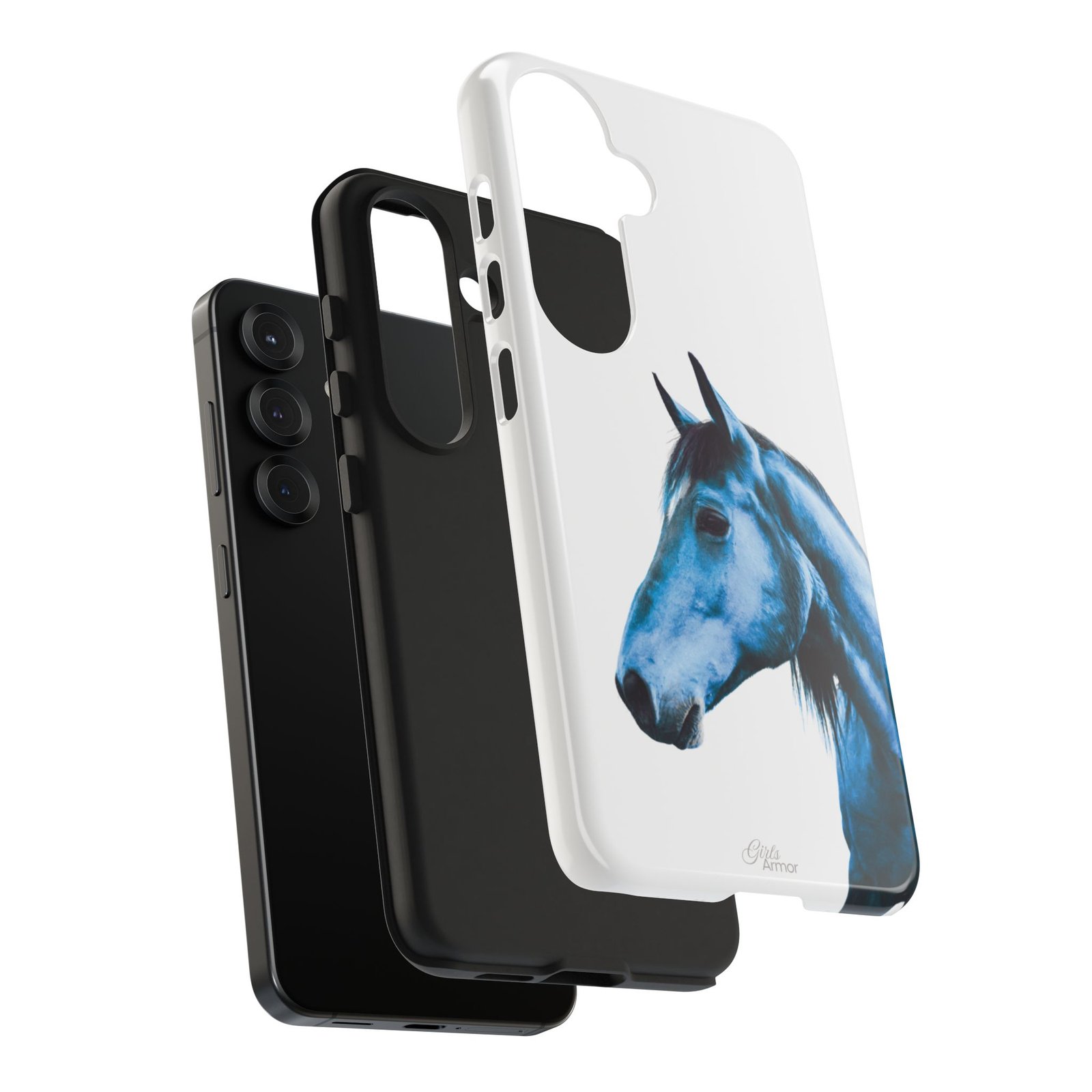 Majestic Blue Horse Tough Phone Case - Image 91
