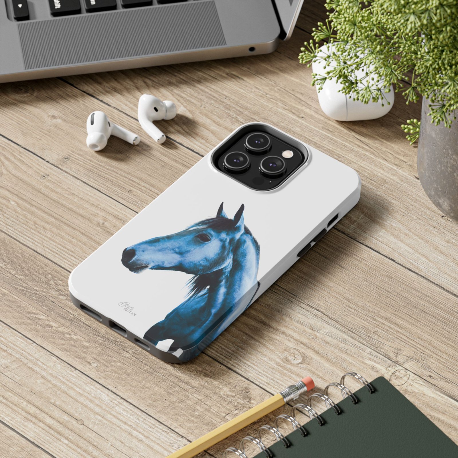 Majestic Blue Horse Tough Phone Case - Image 41
