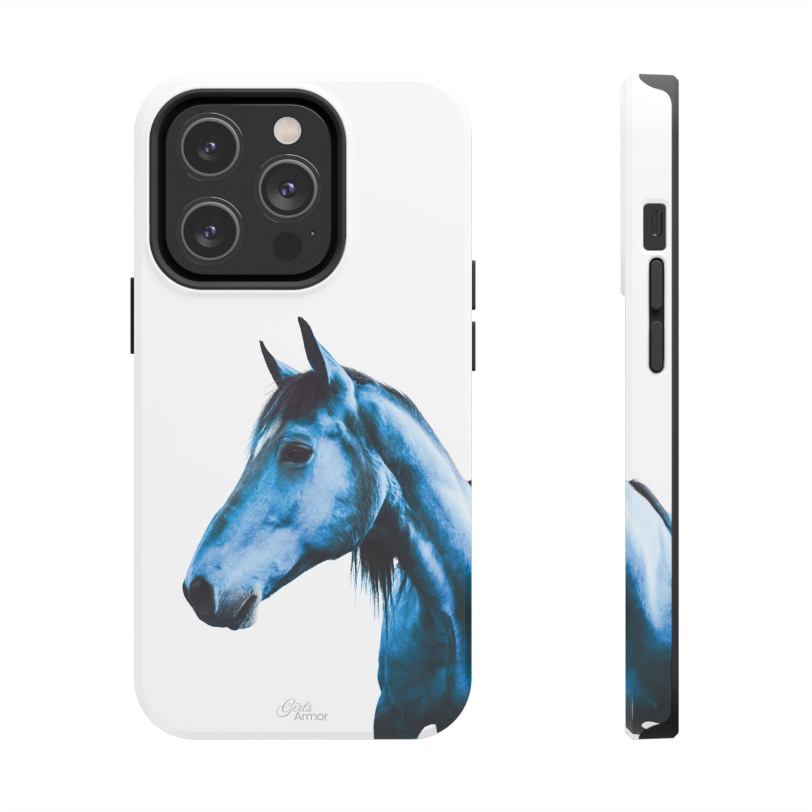 Majestic Blue Horse Tough Phone Case - Image 37