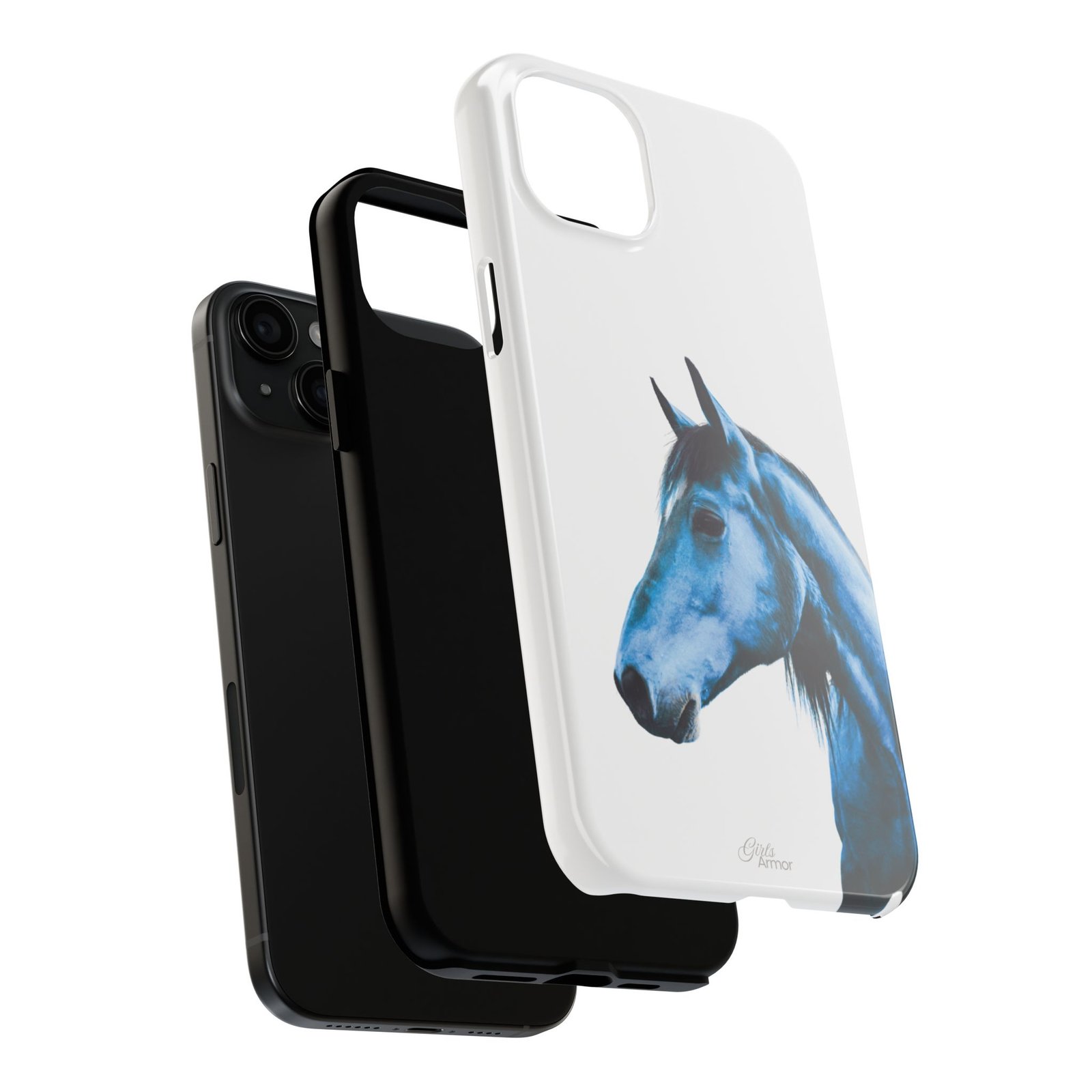 Majestic Blue Horse Tough Phone Case - Image 56