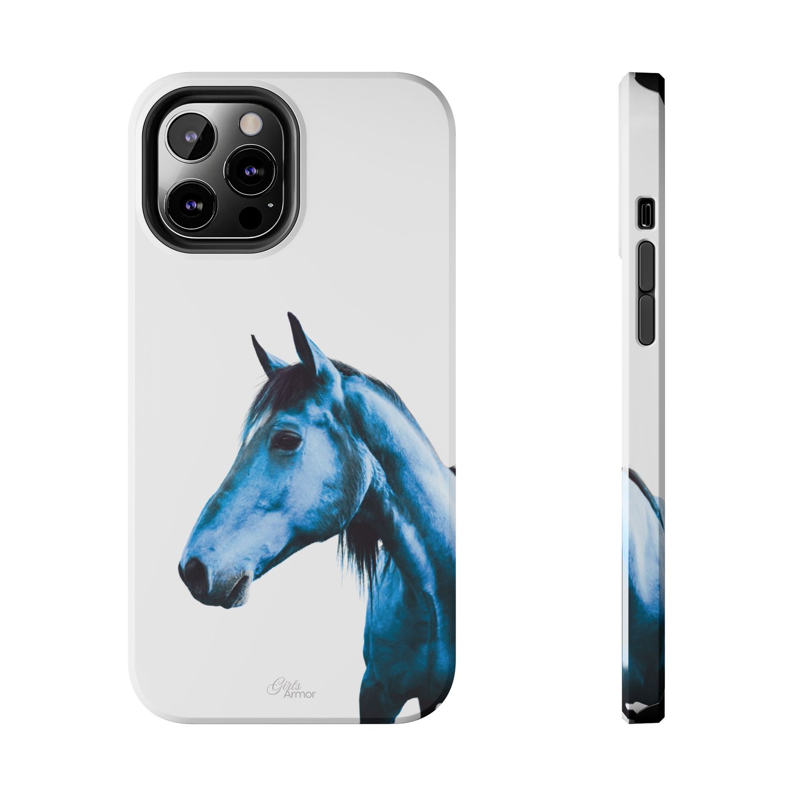 Majestic Blue Horse Tough Phone Case - Image 13