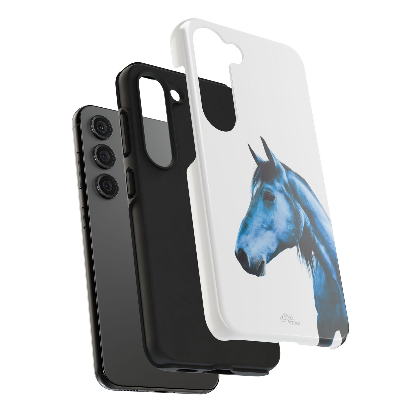 Majestic Blue Horse Tough Phone Case - Image 68