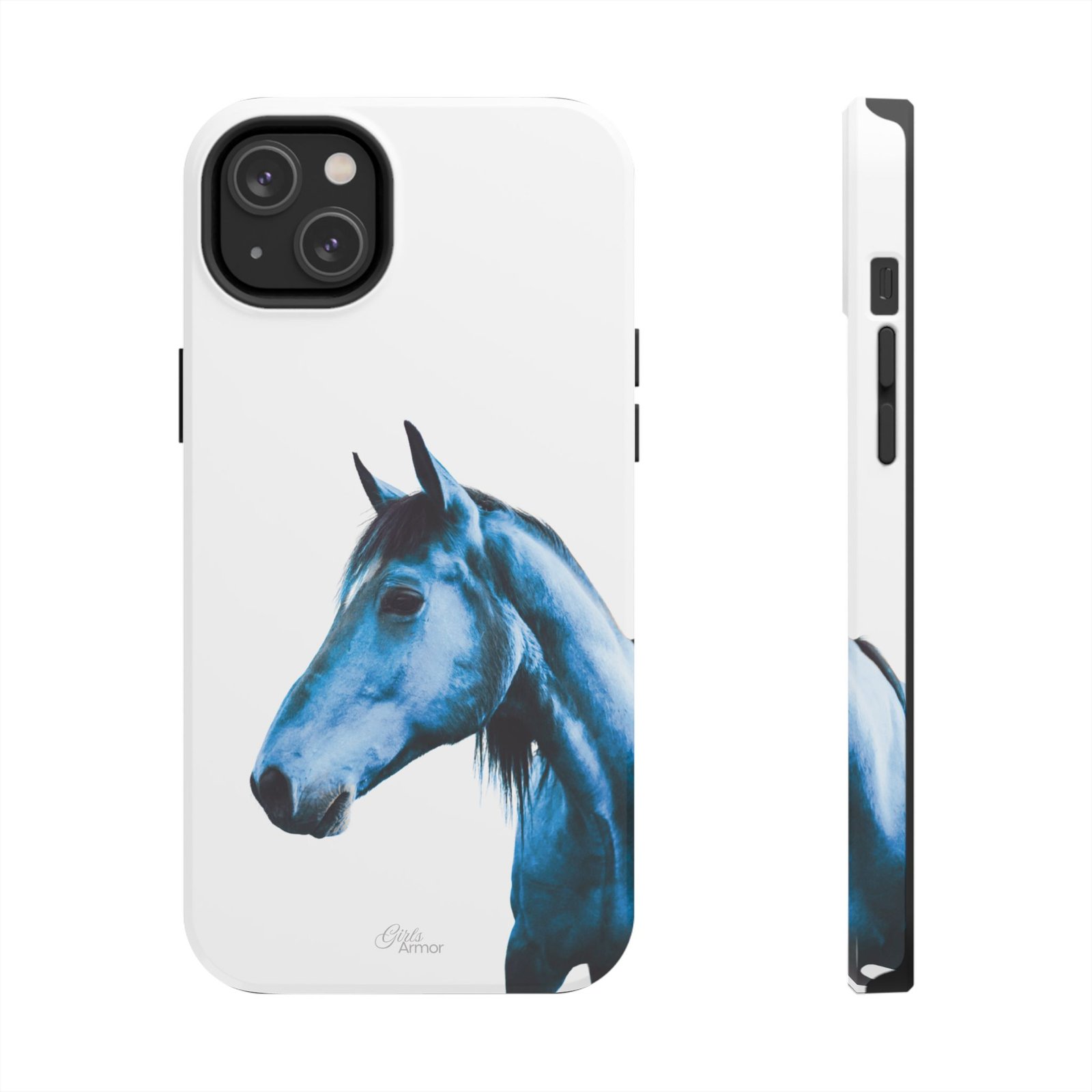 Majestic Blue Horse Tough Phone Case - Image 43