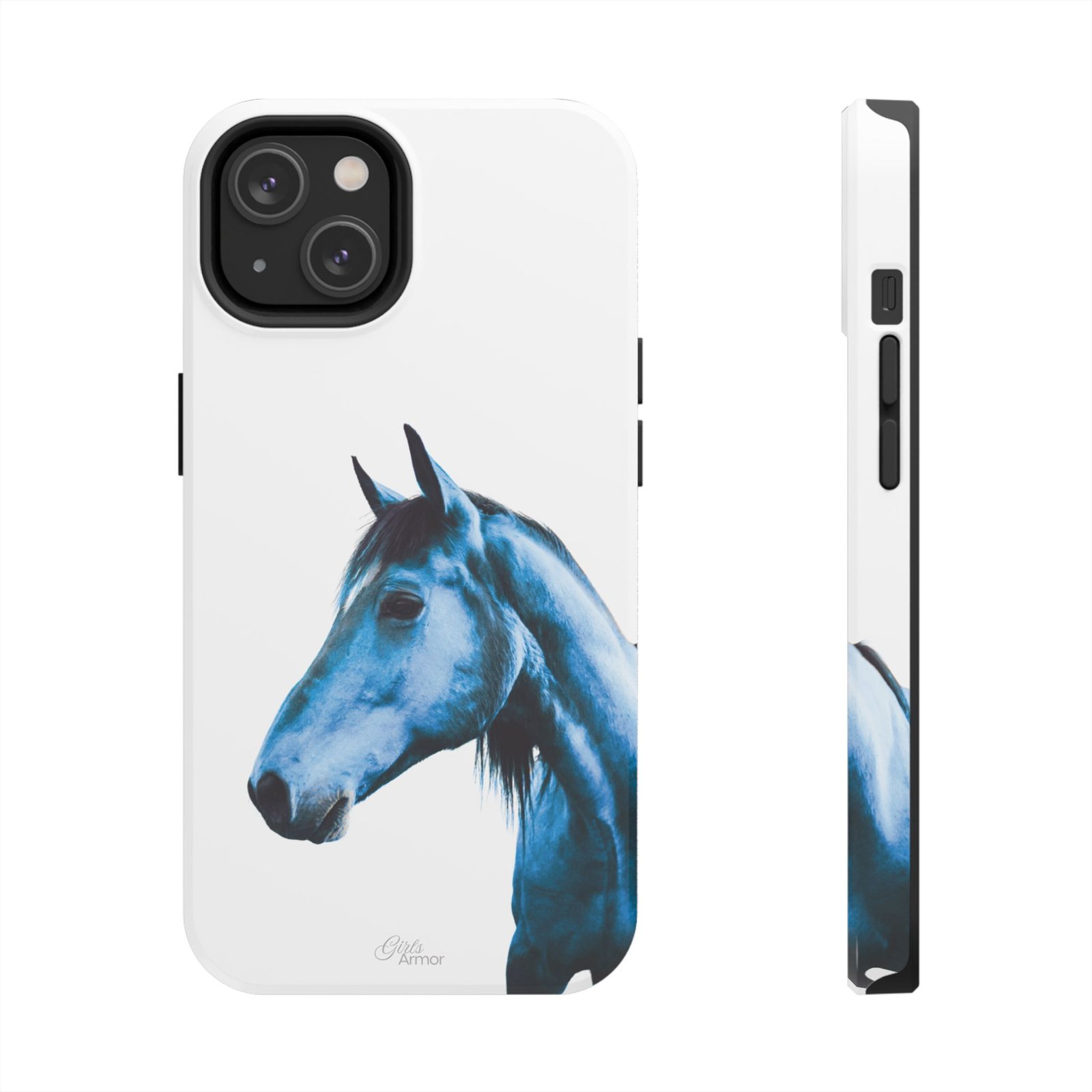 Majestic Blue Horse Tough Phone Case - Image 34