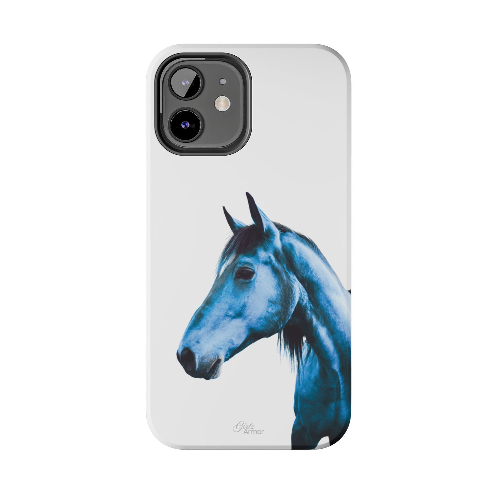 Majestic Blue Horse Tough Phone Case - Image 2